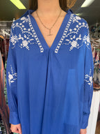 Azure and Indigo Côte d’Azur Shirt Dress