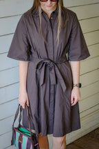 FOIL stitch savy dress