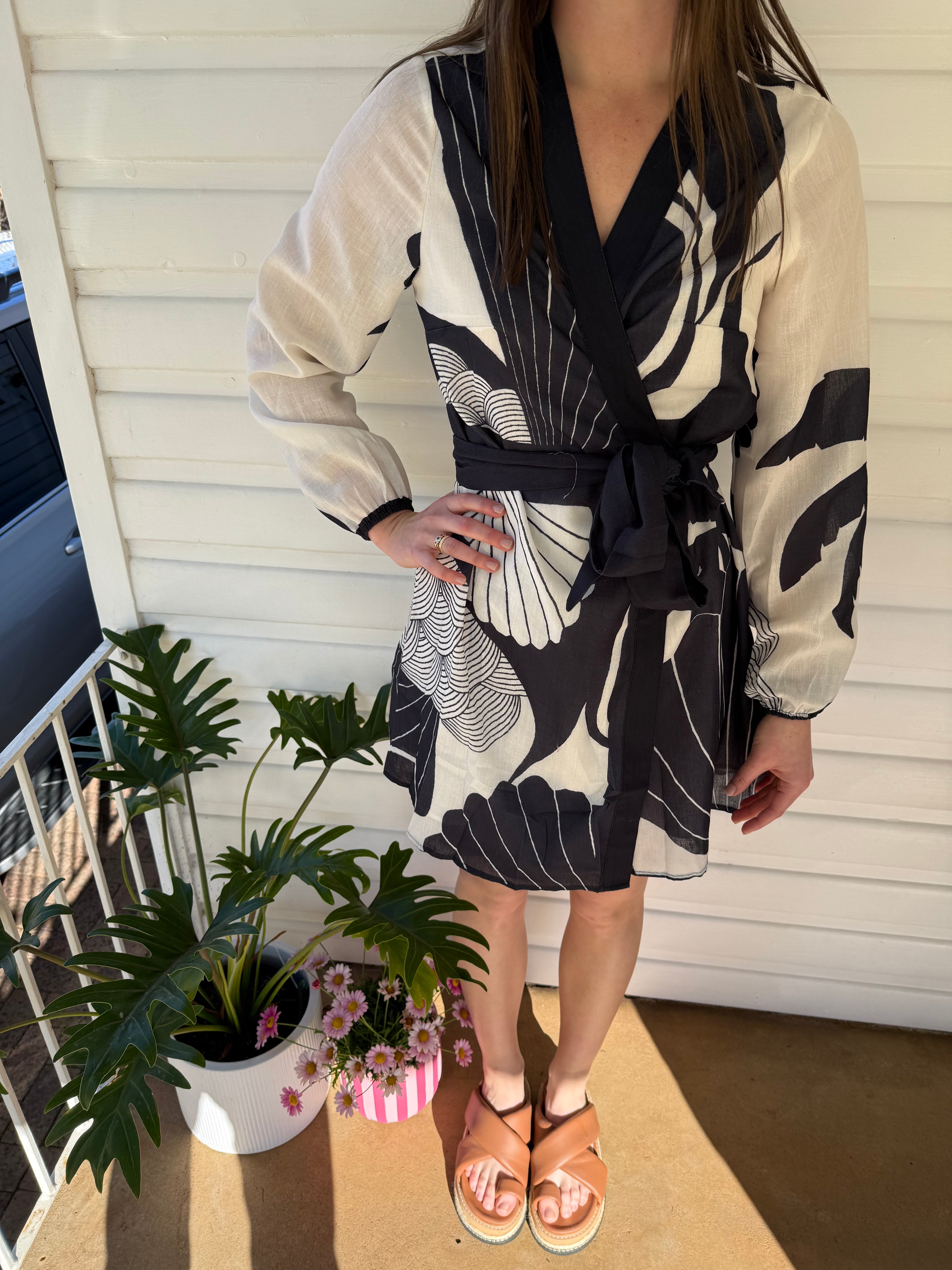 Mia Milan Mini wrap dress