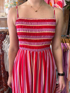 Paper Heart Renata Stripe Midi Dress