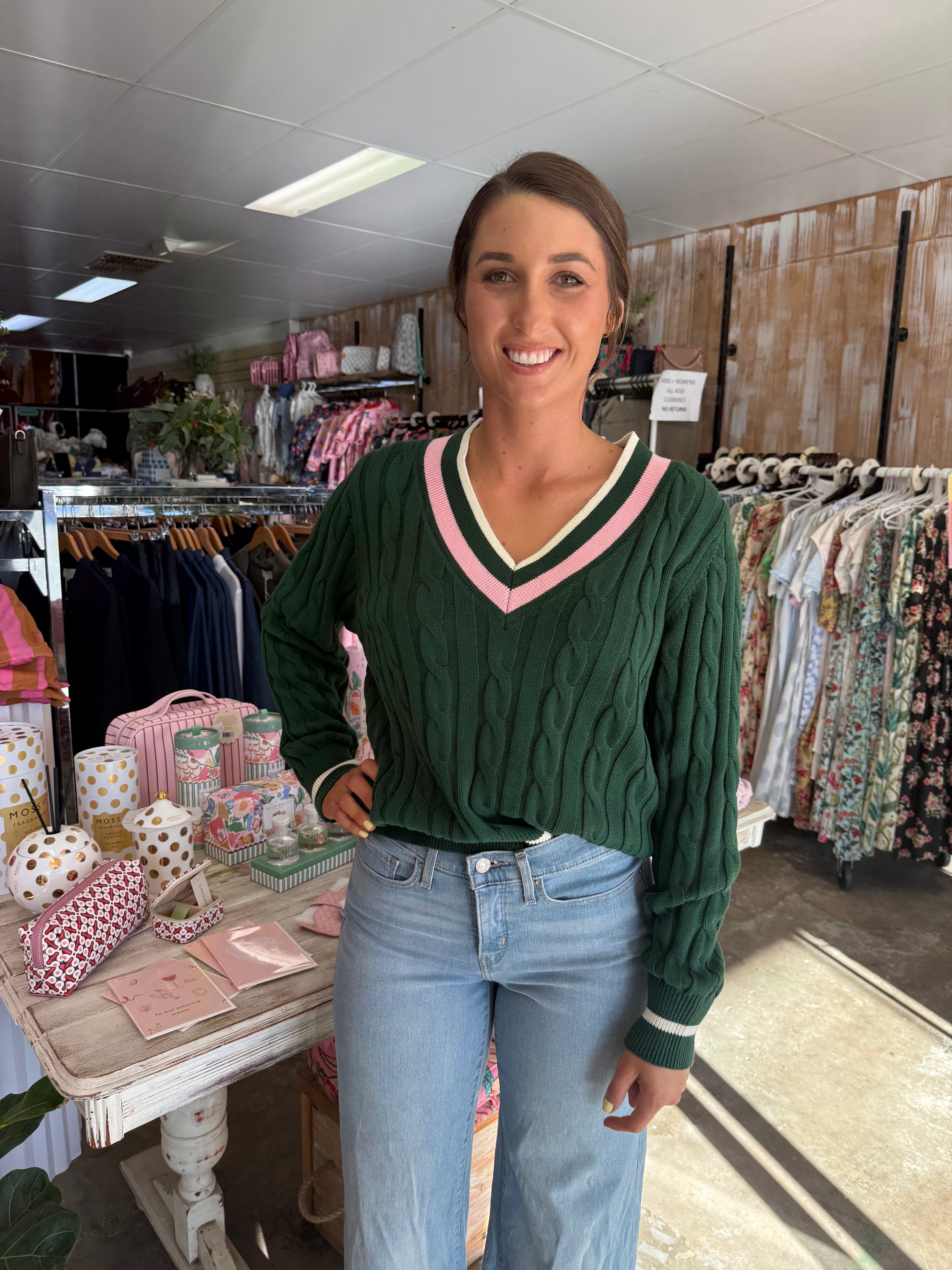 Cloth + Paper + Scissors Cheeky Dip V Knit