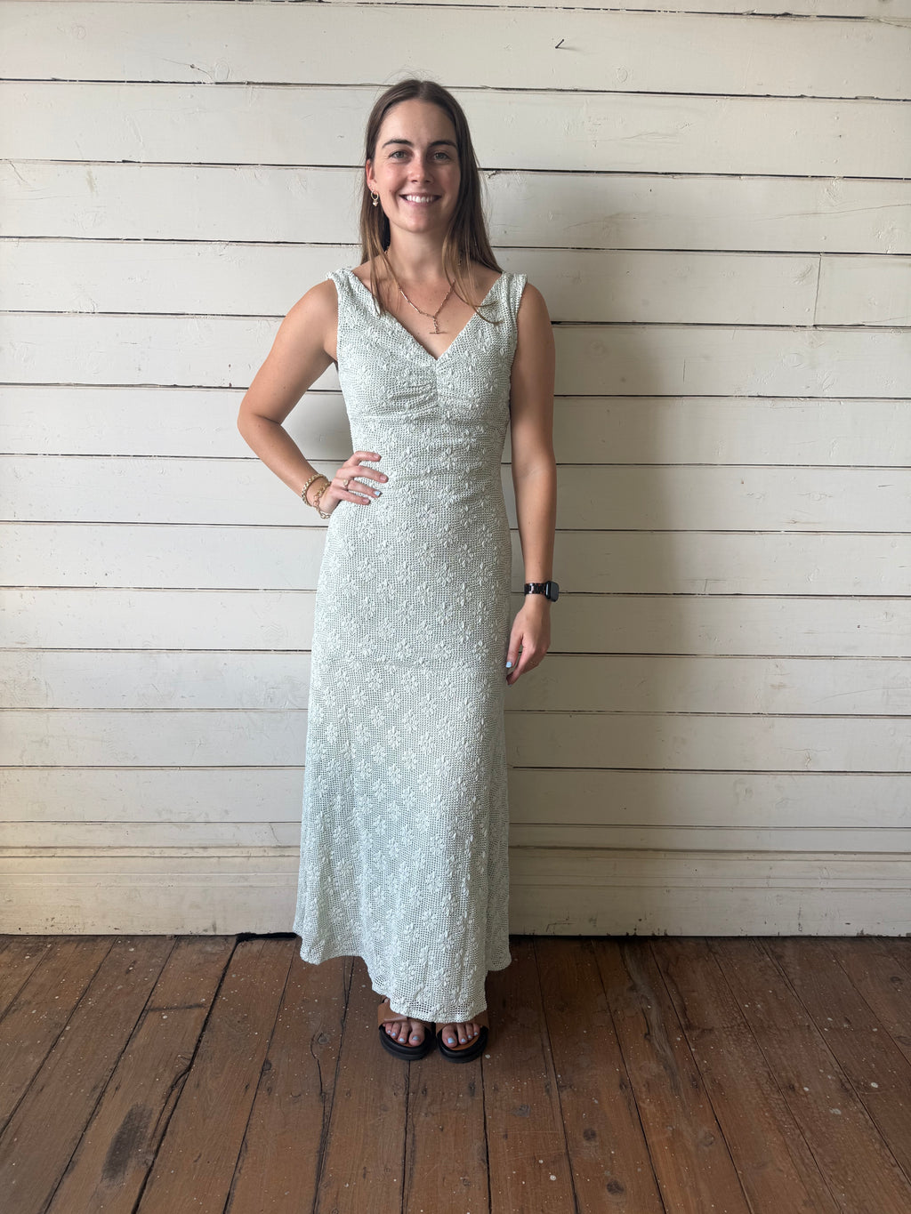 Here comes the sun Knit Maxi Dress
