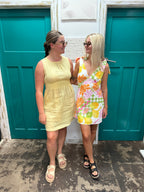 White Closet Waist Detail Mini Dress