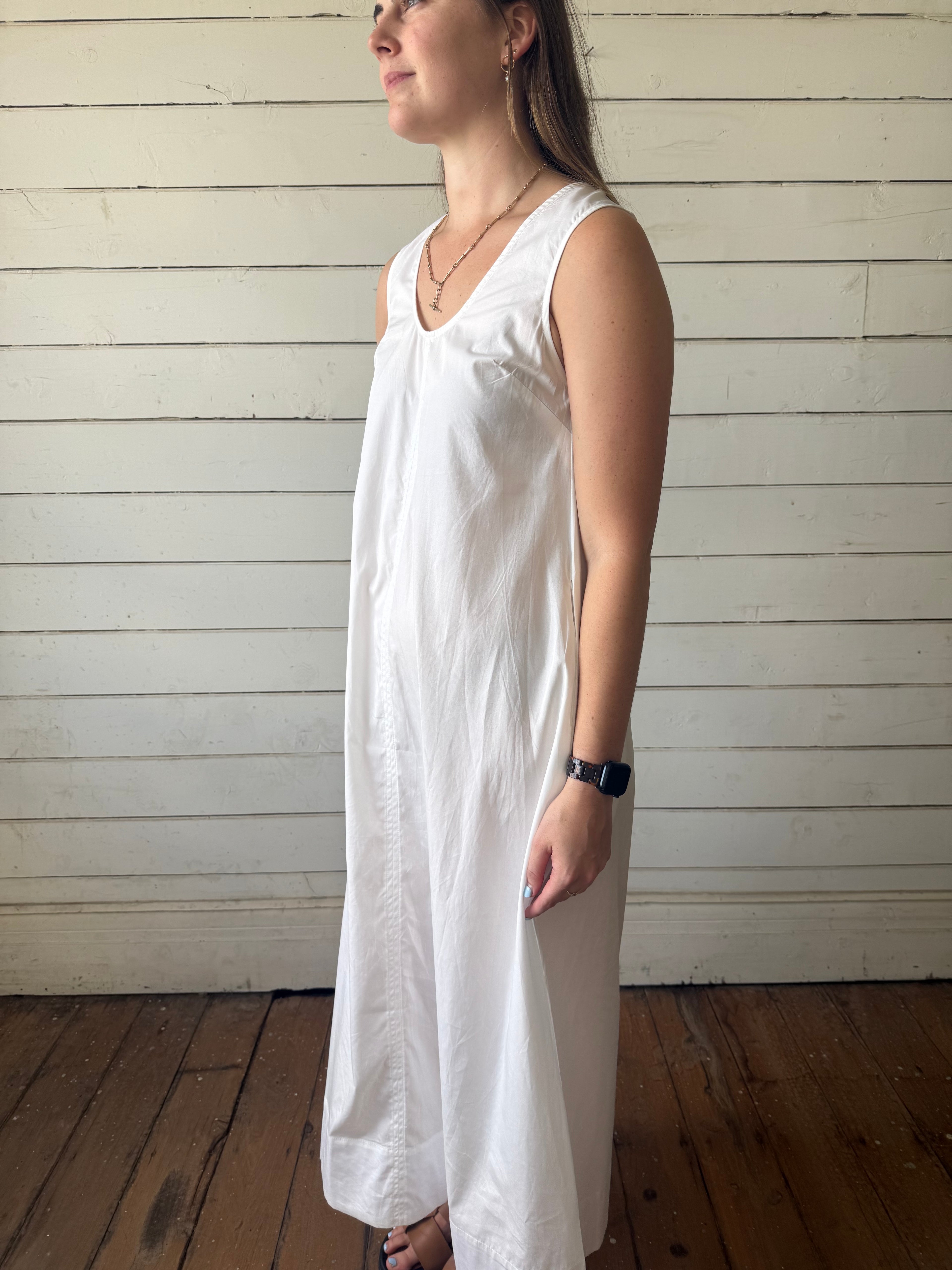 White Closet Plain Maxi Dress