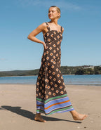 White Closet Resort Geo Midi Dress