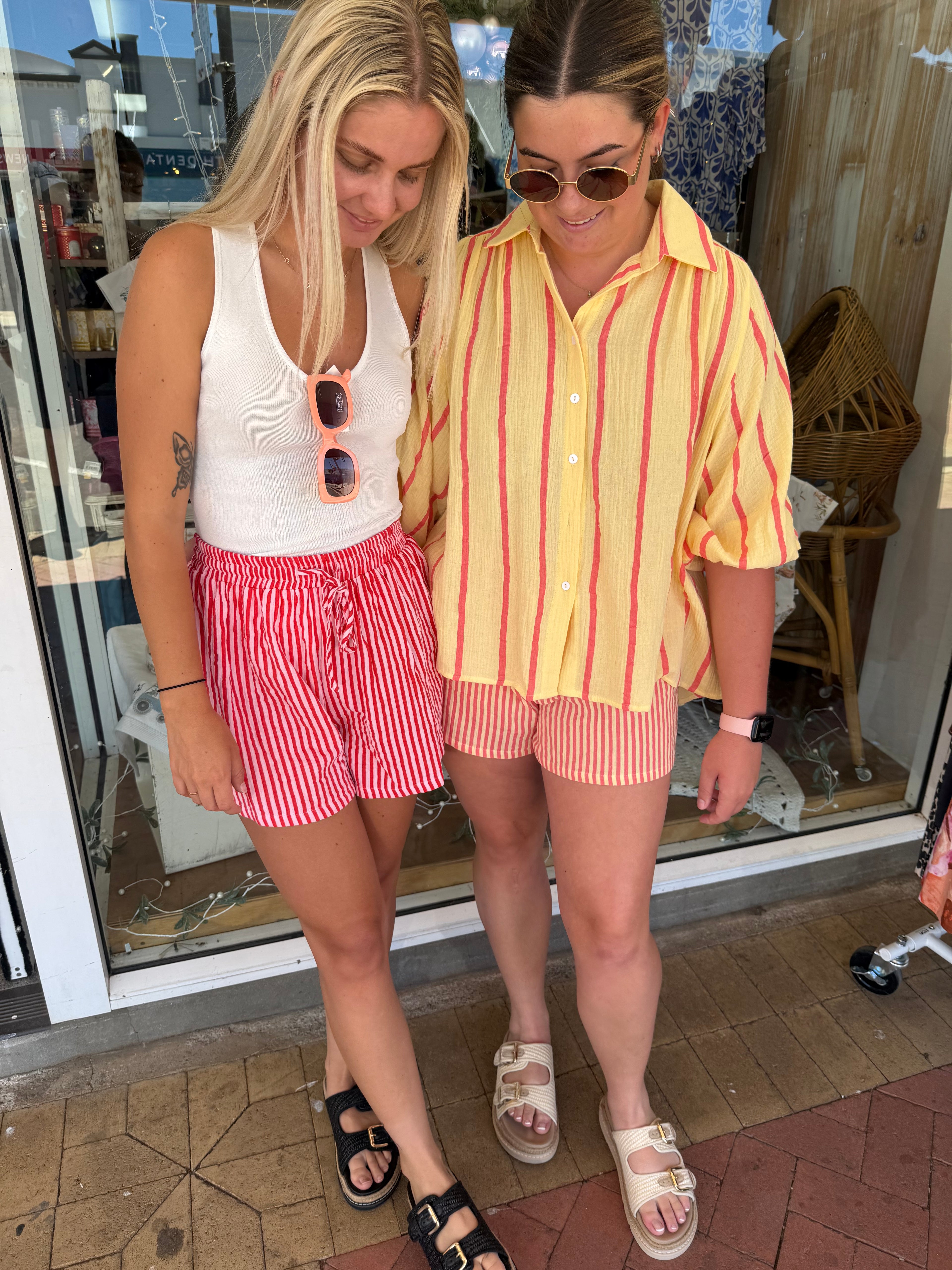 Ebby and I Fine Pin Stripe Shorts