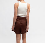 White Closet Linen Shorts