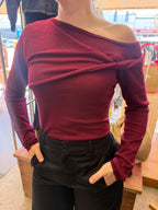 Silent Theory Ashton Knit Layered L/S Top