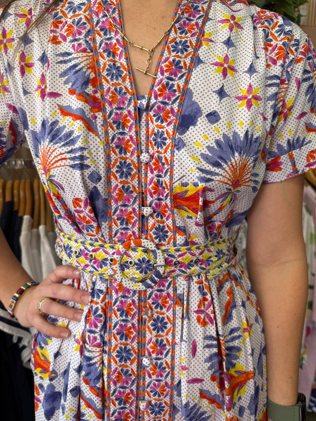 Azure and Indigo Bird of Paradise Sundress