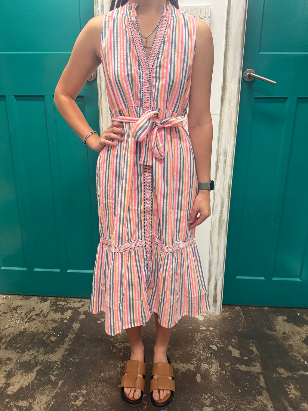 Azure and Indigo sunset sundress