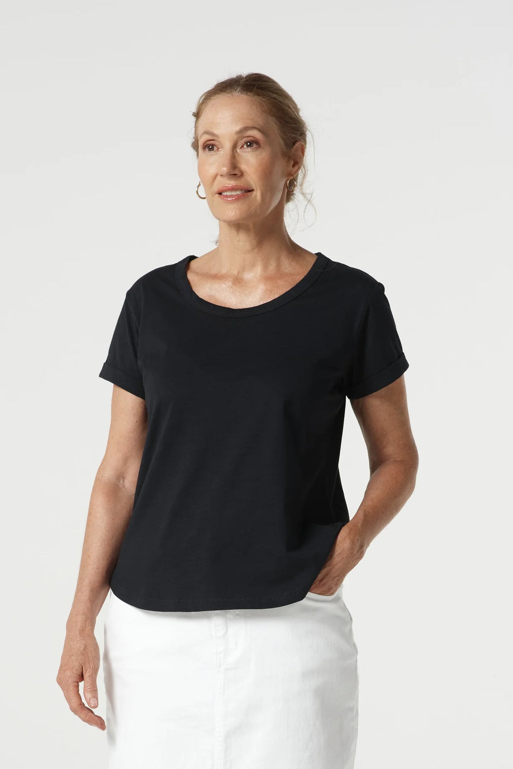 Goondiwindi Cotton Everyday Cotton Roll Cuff Tee