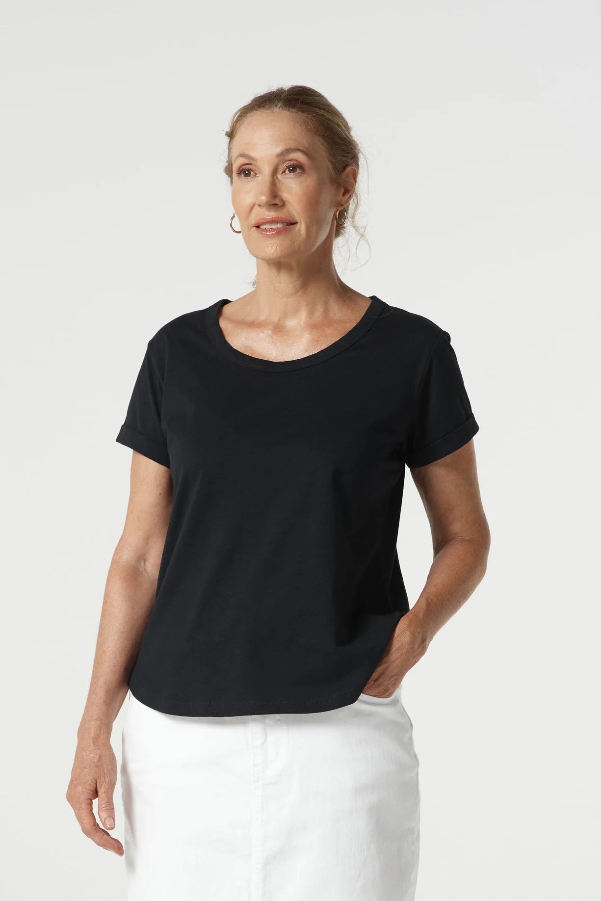 Goondiwindi Cotton Everyday Cotton Roll Cuff Tee
