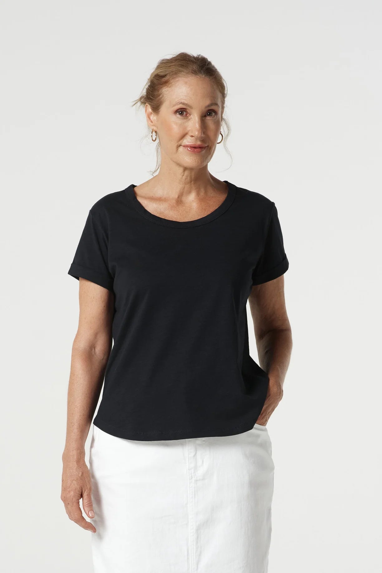 Goondiwindi Cotton Everyday Cotton Roll Cuff Tee