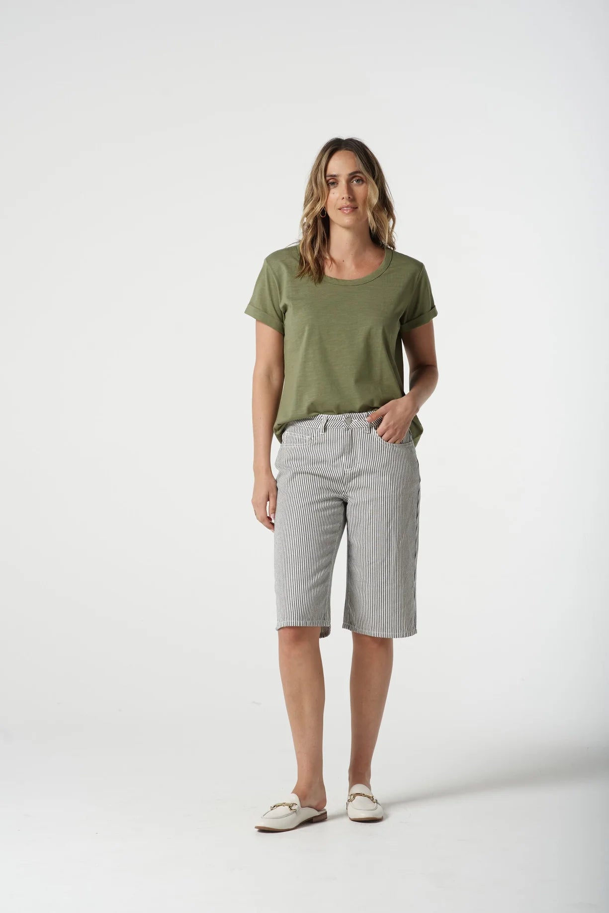 Goondiwindi Cotton Everyday Cotton Roll Cuff Tee