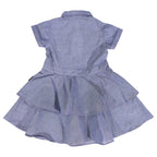 Korango Chambray Tiered Swing Dress