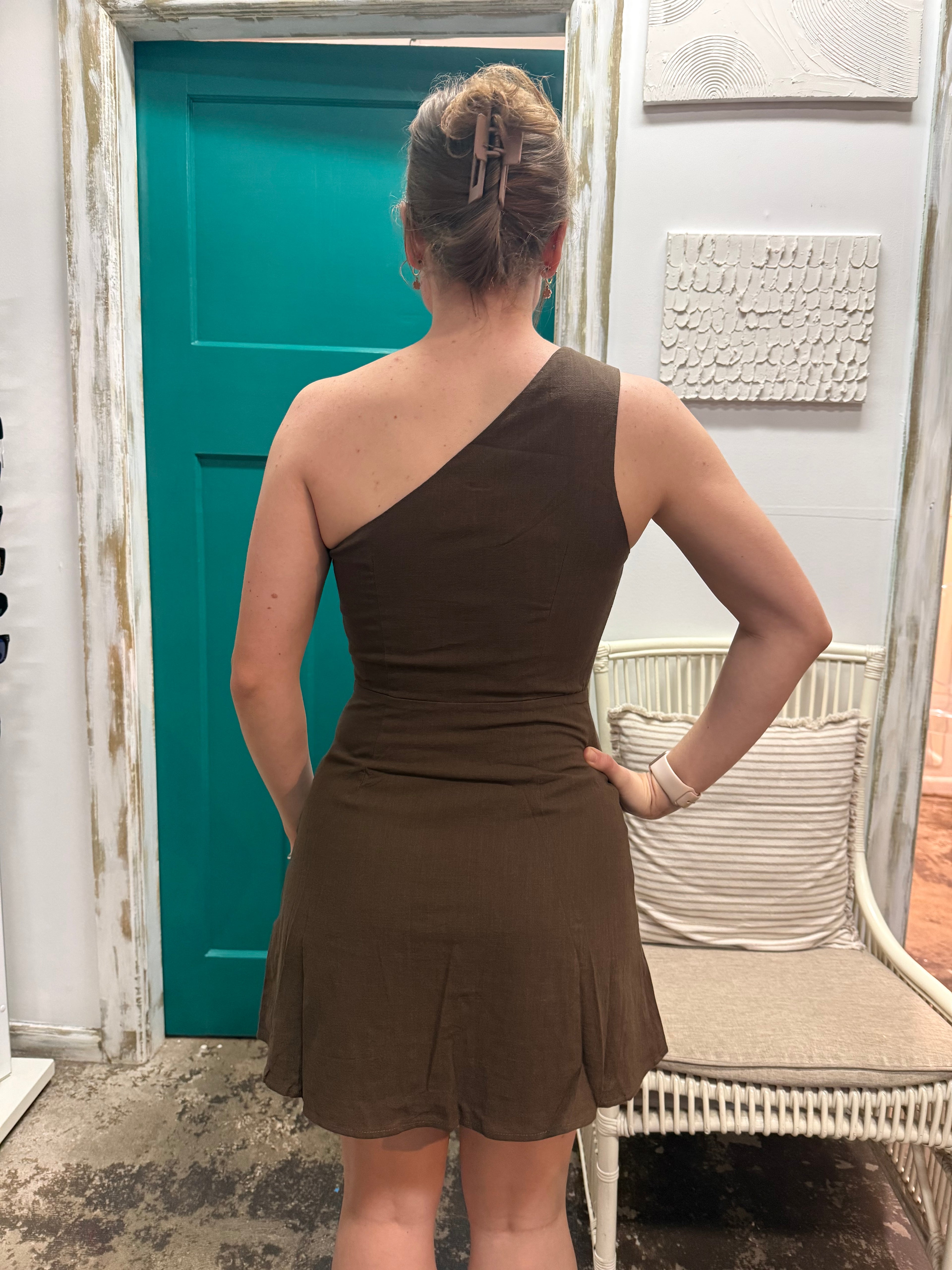 Indikah One Shoulder Mini Dress
