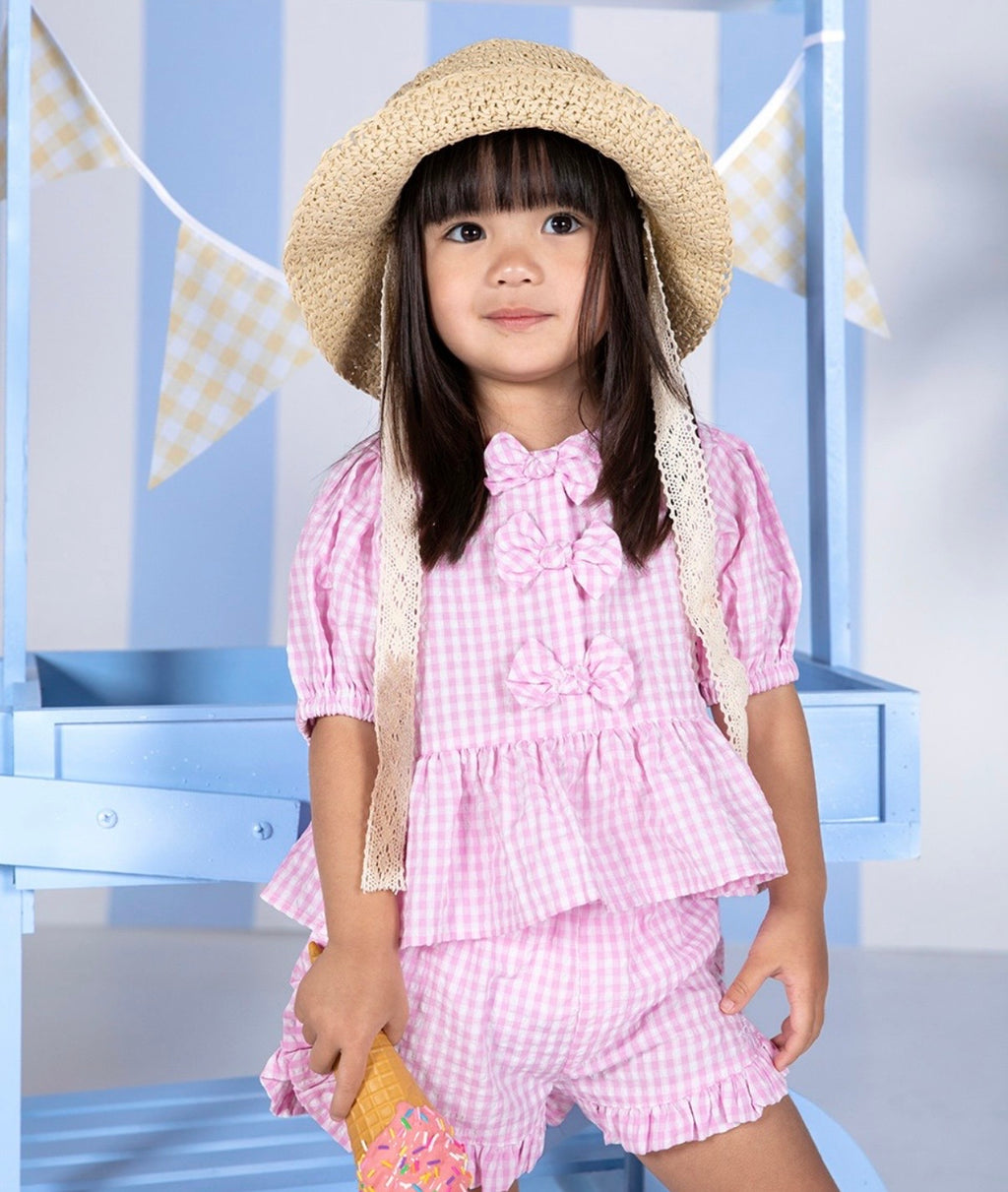 Animal Crackers Checkered Top