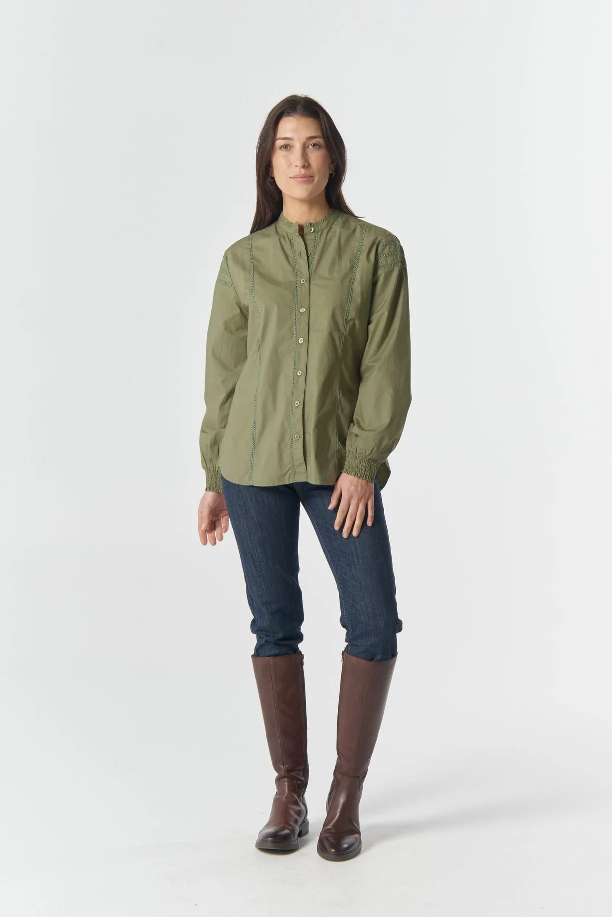 Goondiwindi Cotton Misty Cotton Blouse