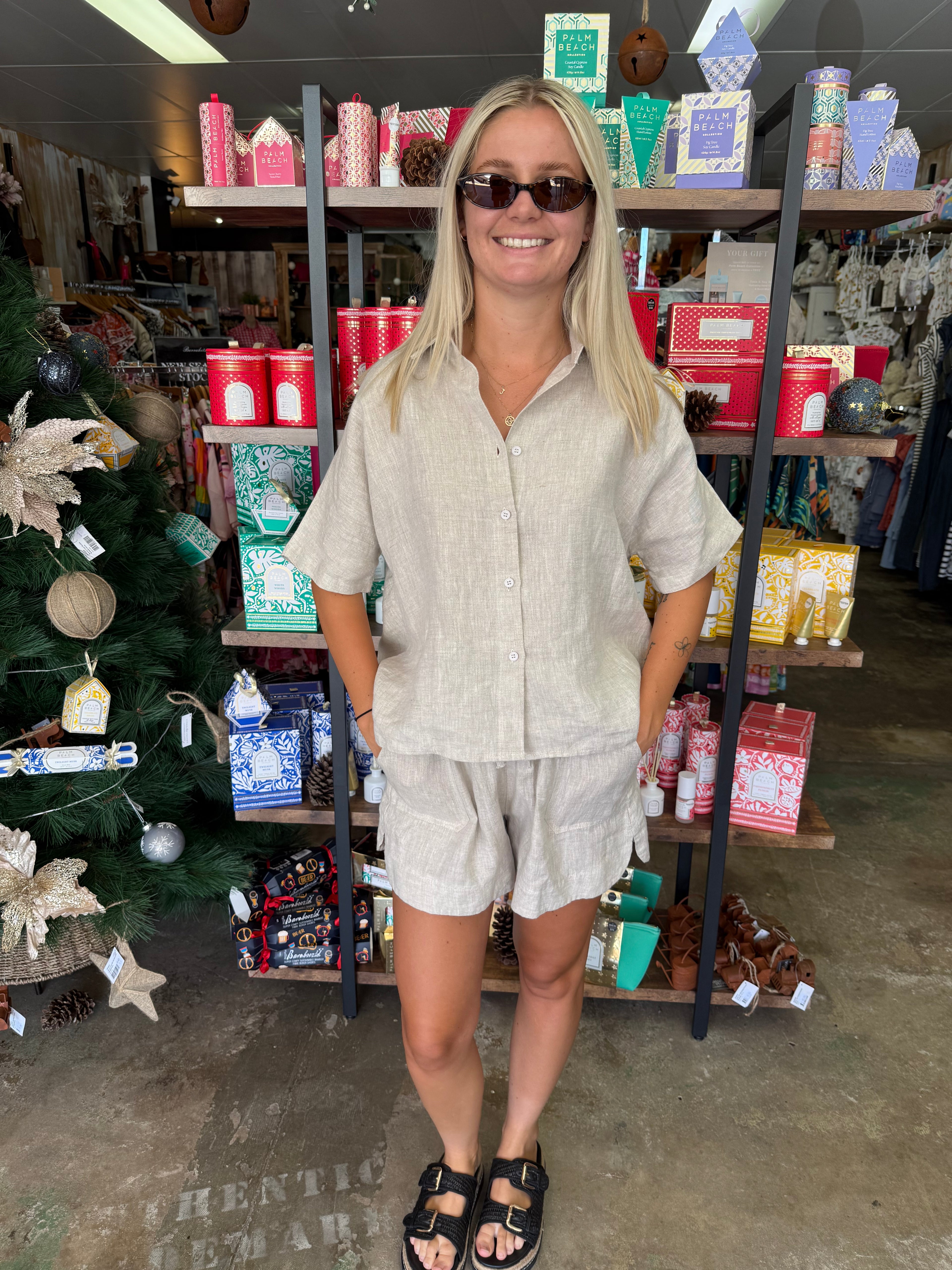 Little Lies Bronte Linen Shorts