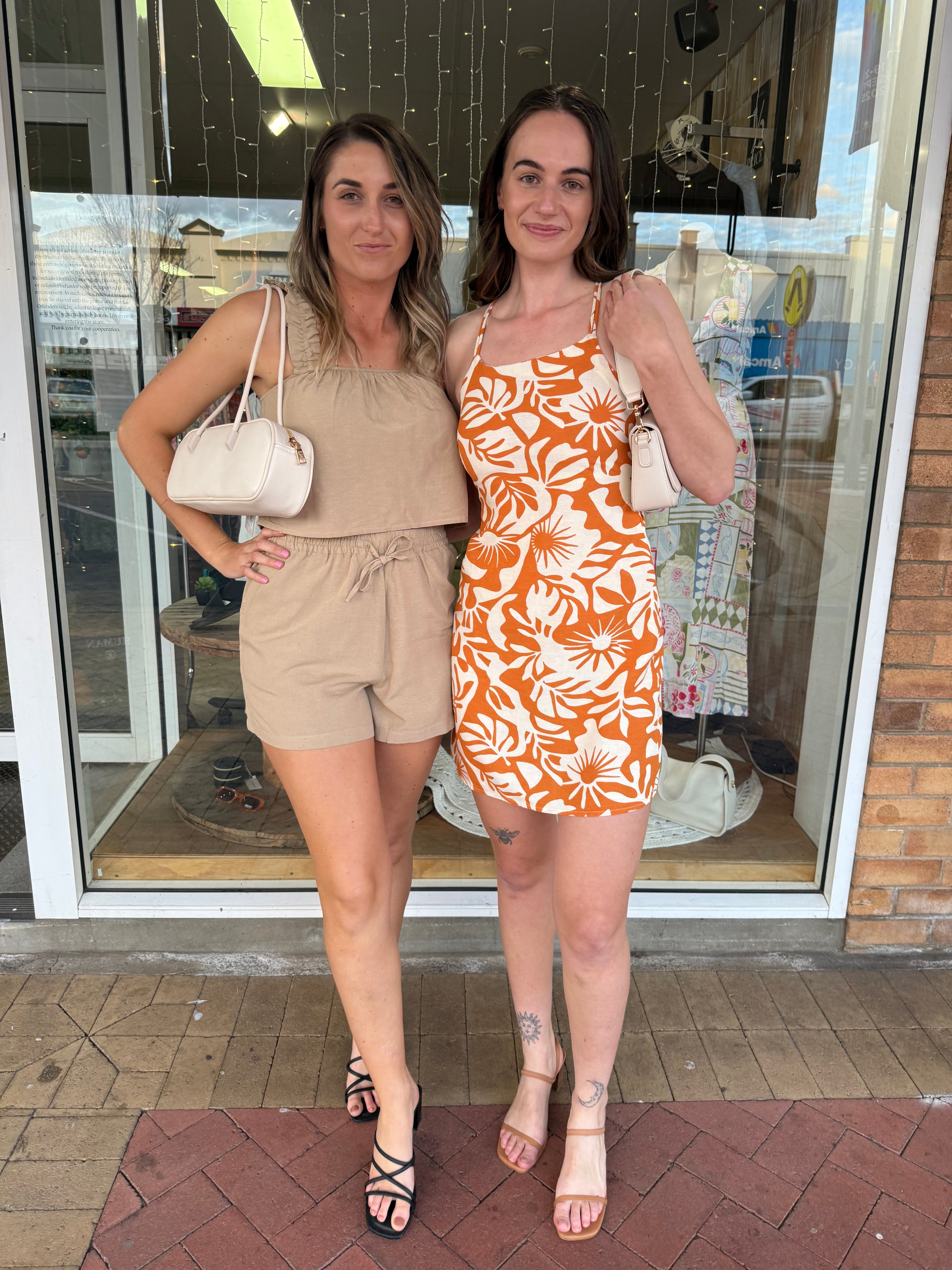 ONLY Linen Strap Dress
