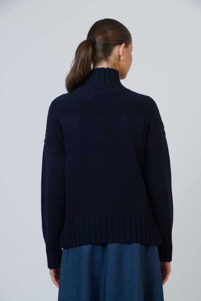 Naturals Knit Turtle Neck Sweater