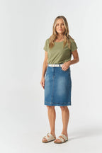 Goondiwindi Cotton 5 Pocket Knee Length Skirt