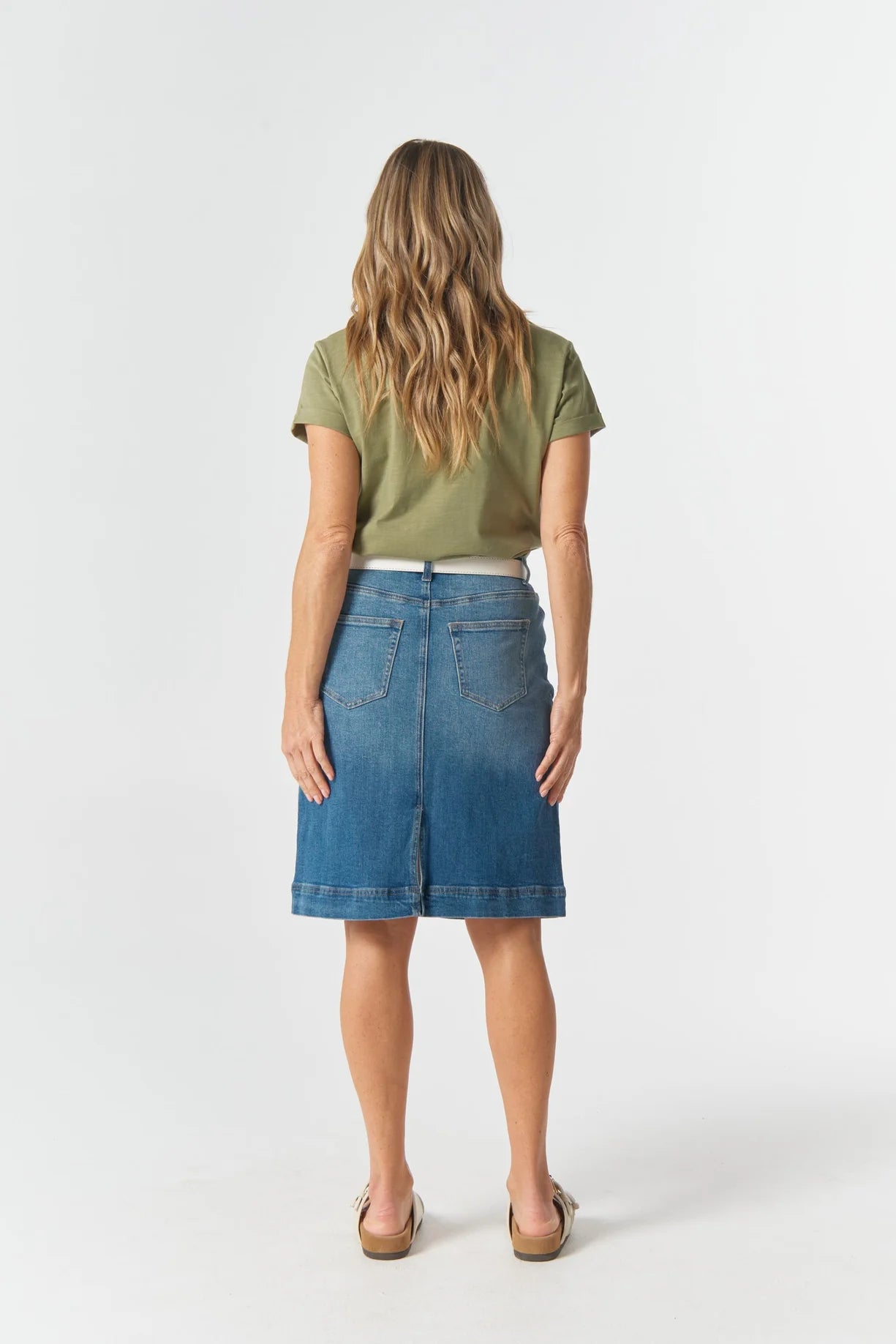 Goondiwindi Cotton 5 Pocket Knee Length Skirt