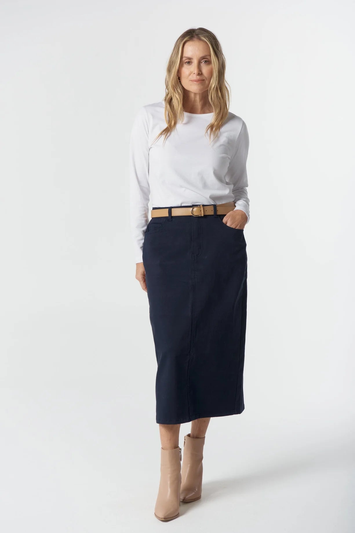 Goondiwindi cotton 5 pocket Maxi skirt