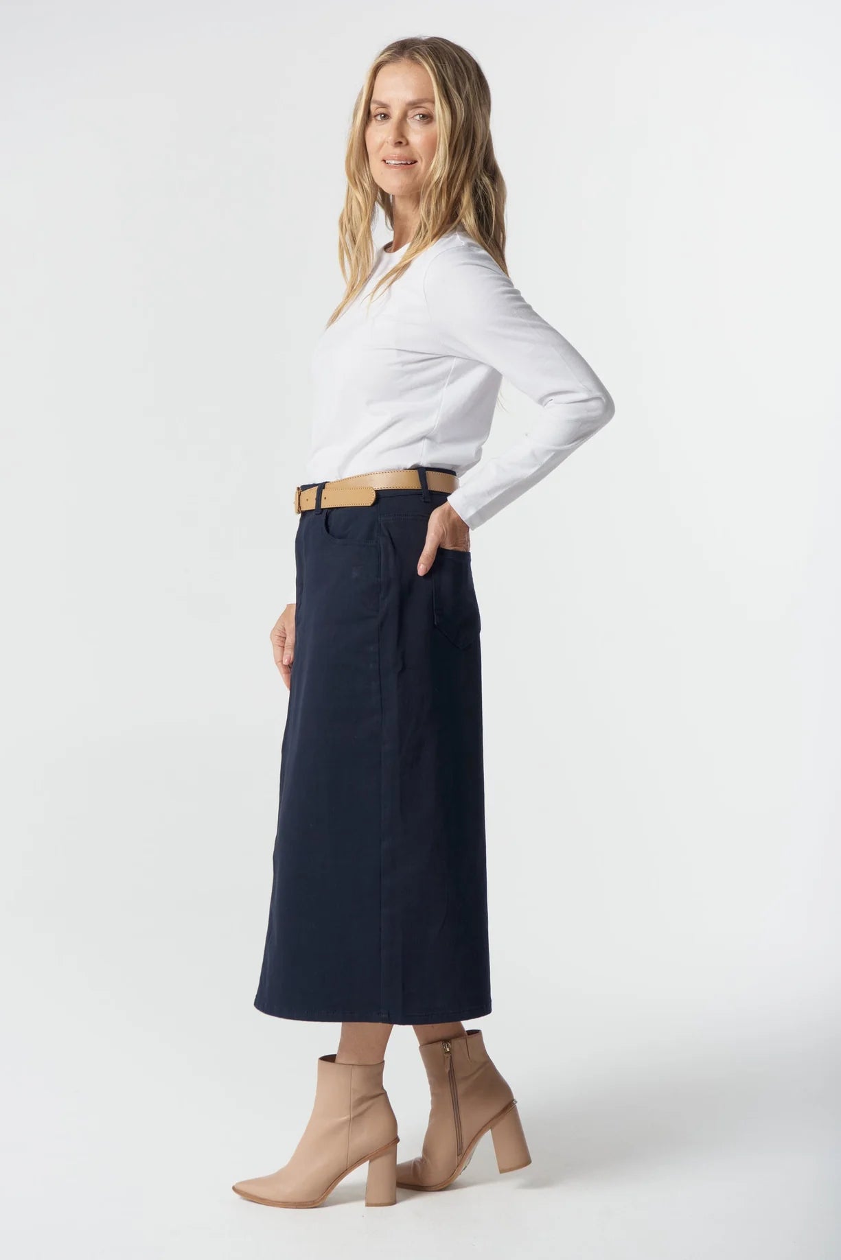 Goondiwindi cotton 5 pocket Maxi skirt