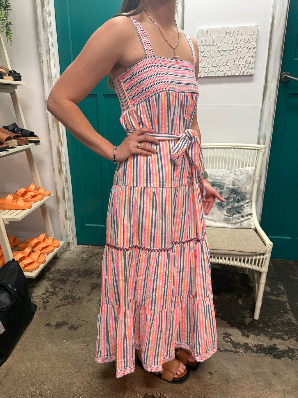 Azure and Indigo sunset maxi