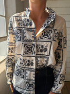 Goondiwindi Cotton Sky Frill Cotton Shirt