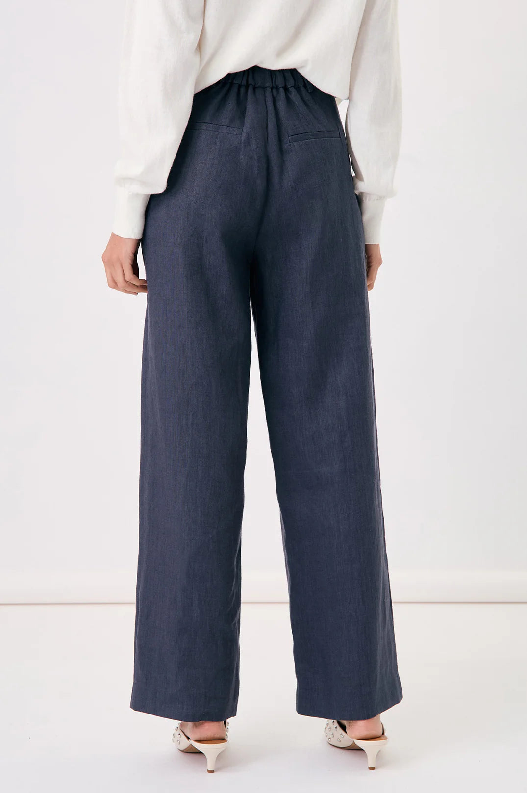 Adorne Lulu Wide Leg Linen Pant