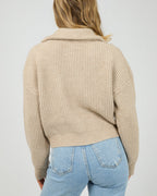 All About Eve Bridie knit Zip Through Knit