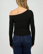 All About Eve Kylie off shoulder L/S top