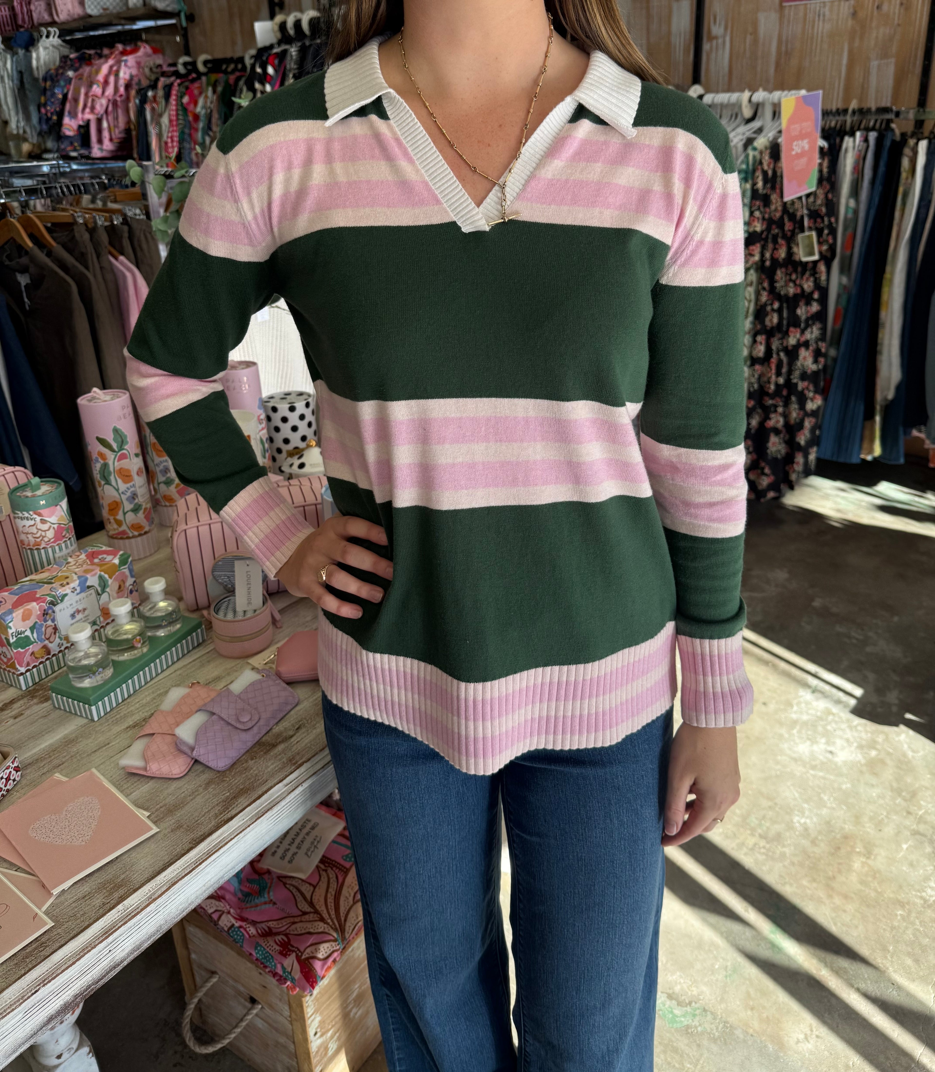 Cloth+Paper+Scissors Sun Chaser Polo Knit