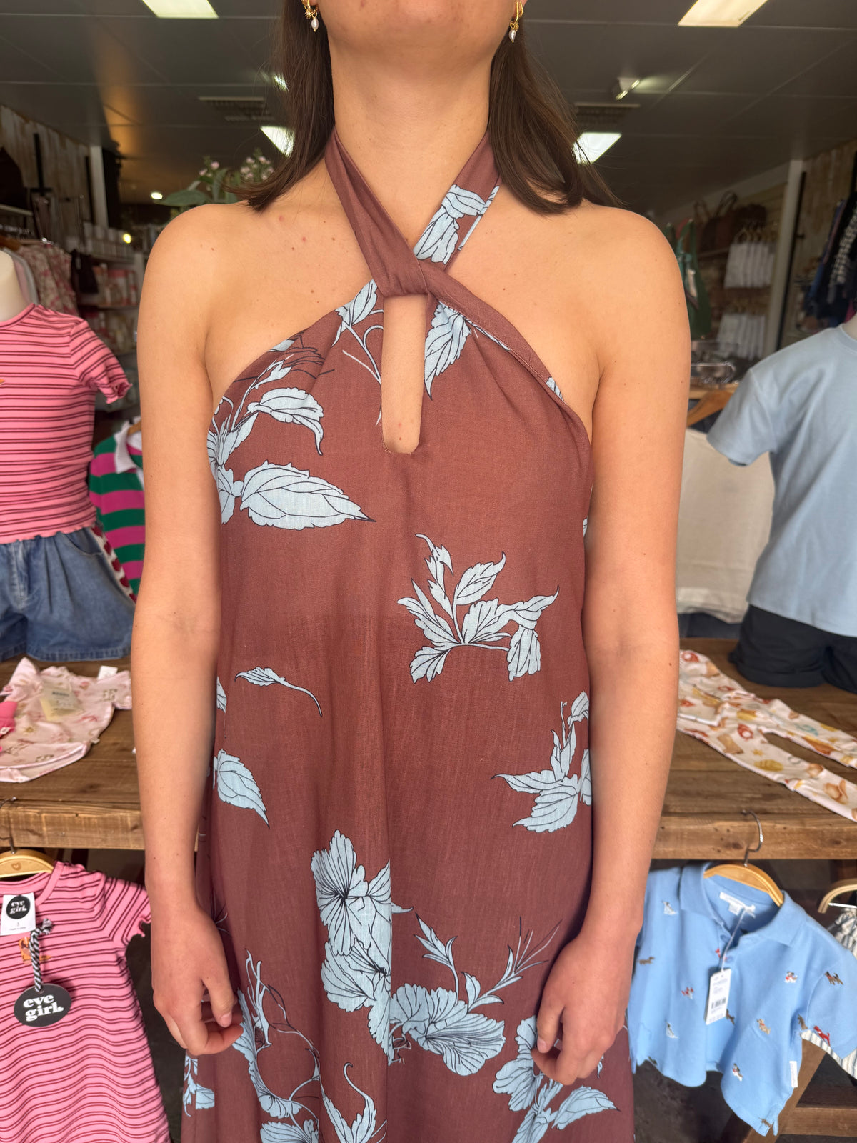Indikah Halter Maxi Dress