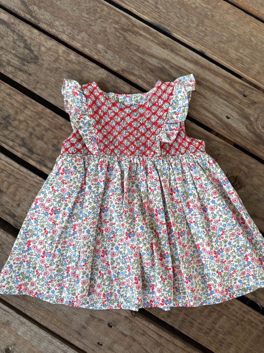 Korango Frill Smocked Dress
