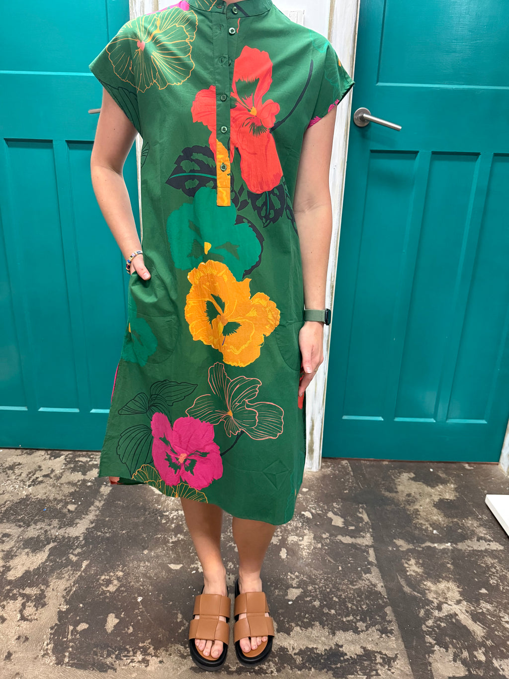 Itami Florent Capped Sleeve Dress