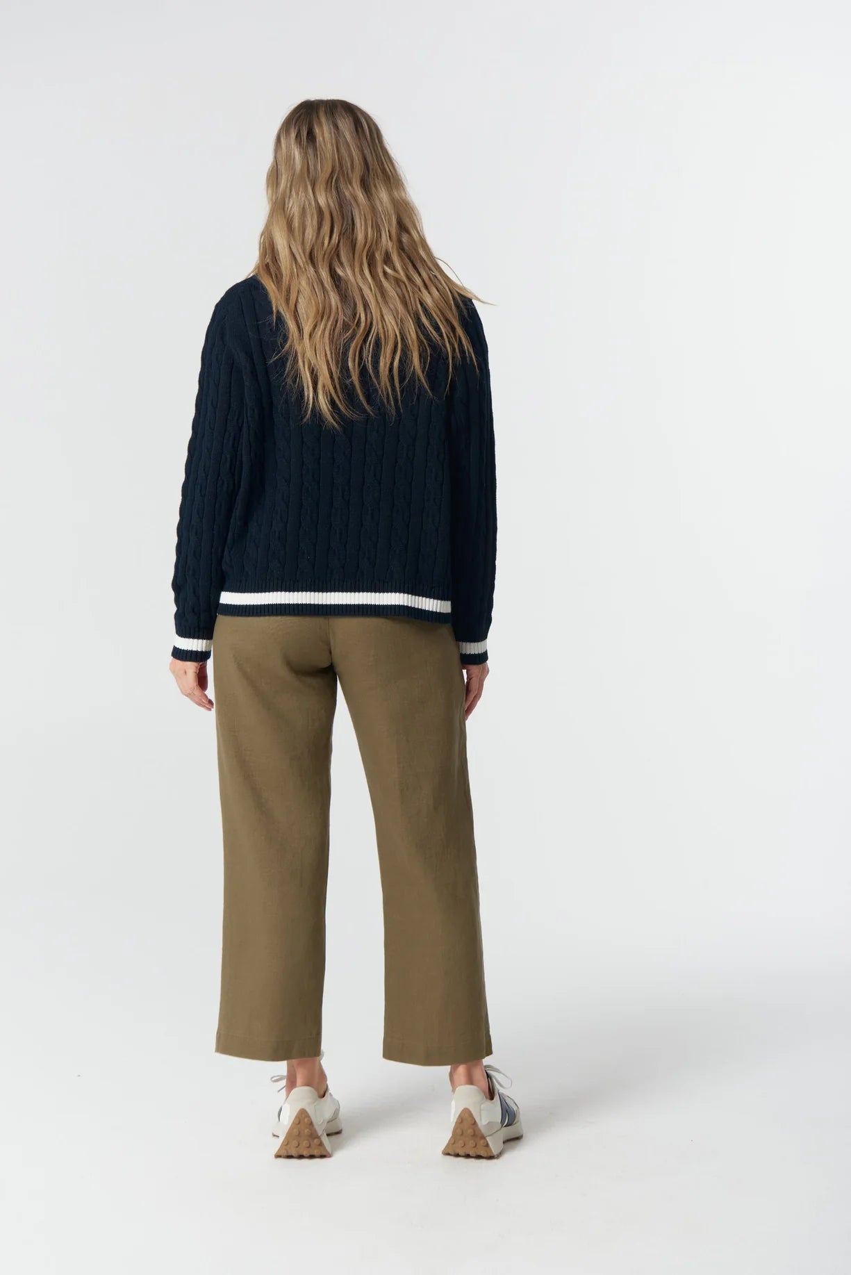 Goondiwindi Cotton Harvest V Neck Cotton Jumper