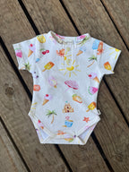Snuggle Hunny Beach Fun SS Bodysuit