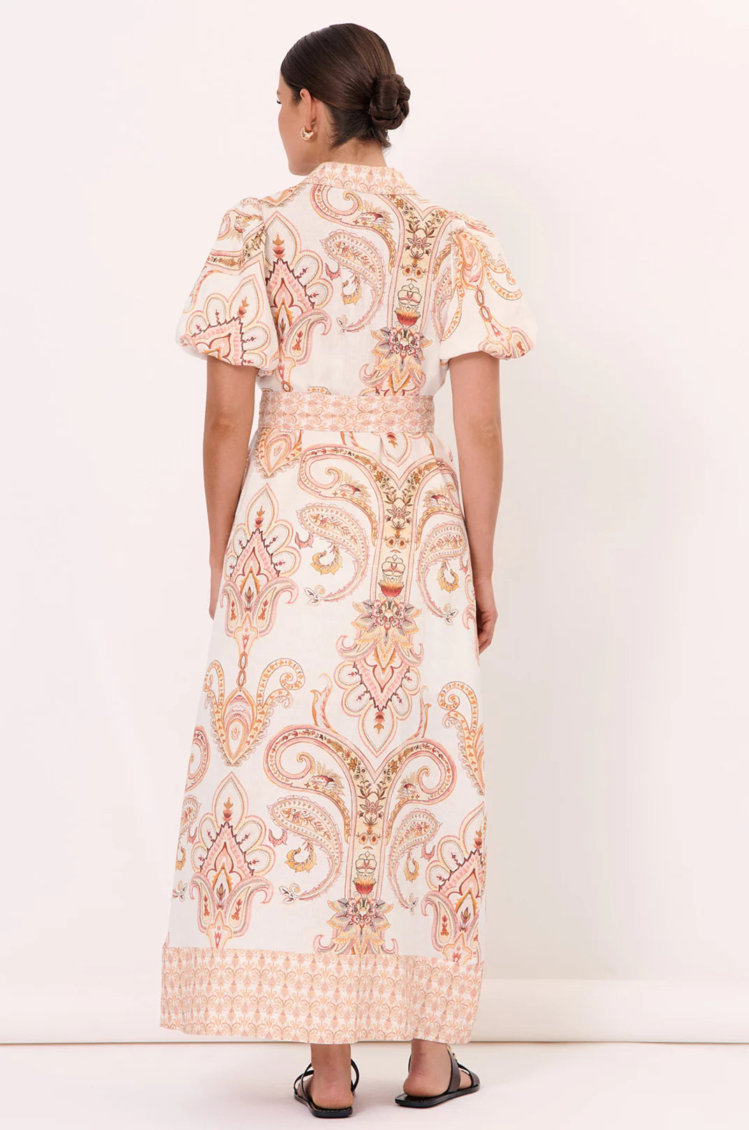 Adorne Sarafina Linen Maxi Shirt Dress