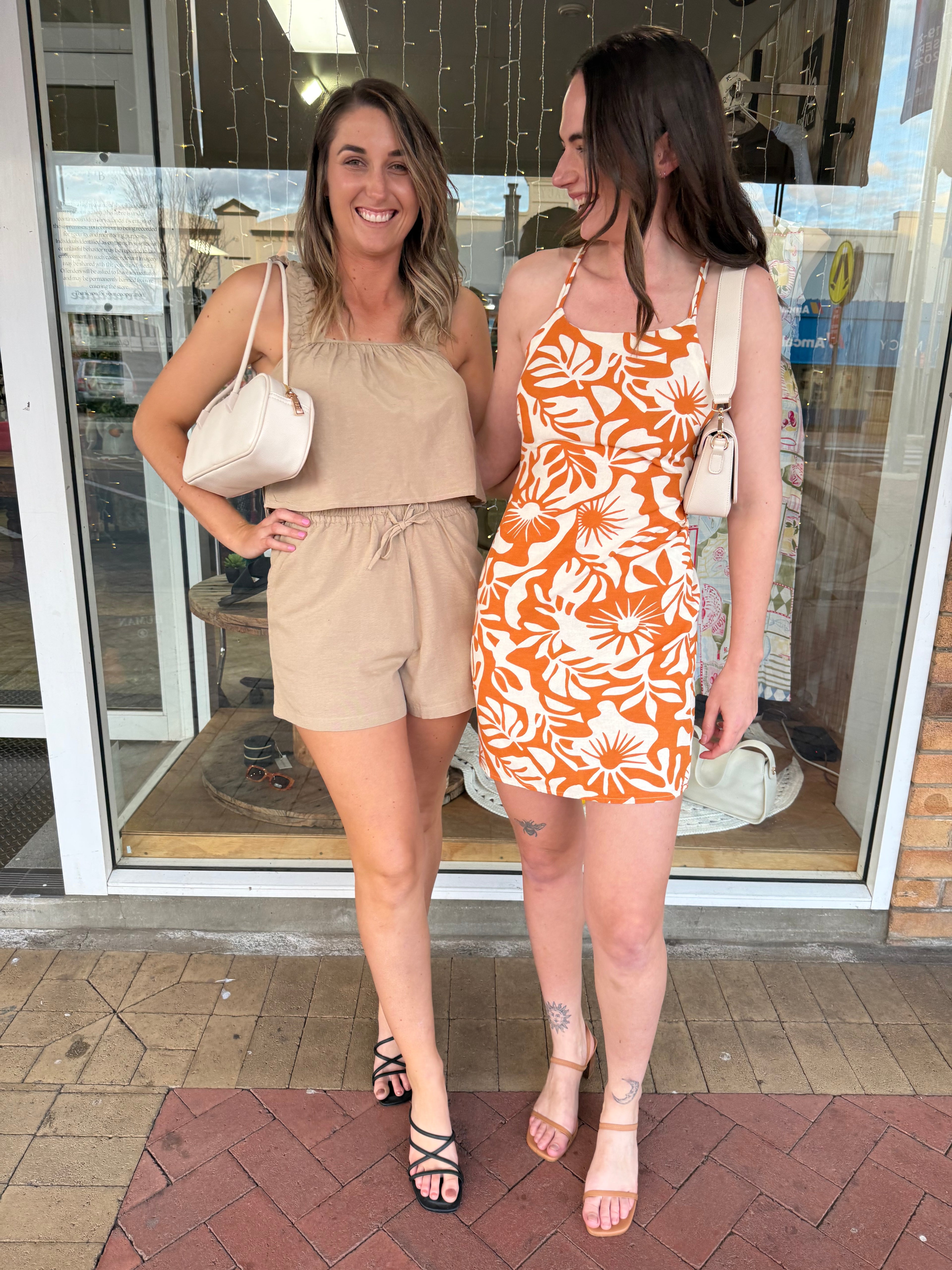 ONLY Linen Strap Dress