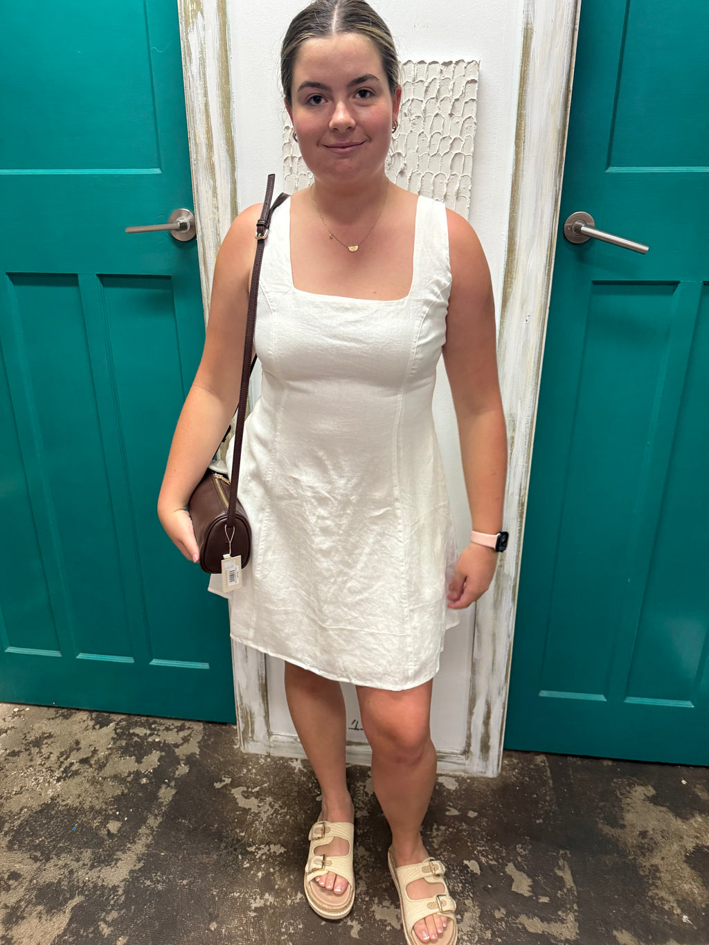 Linen Lux Sorrento Plain Dress