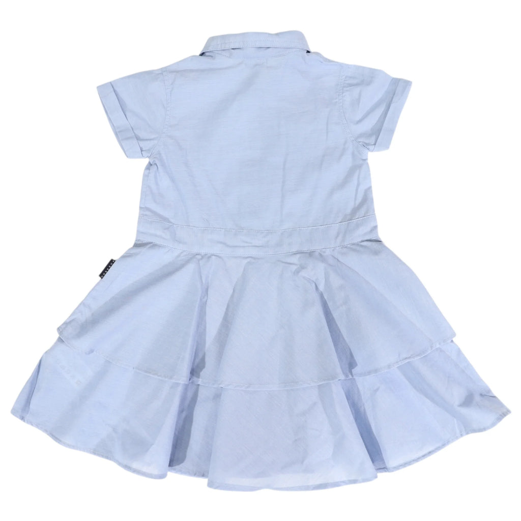 Korango Chambray Tiered Swing Dress
