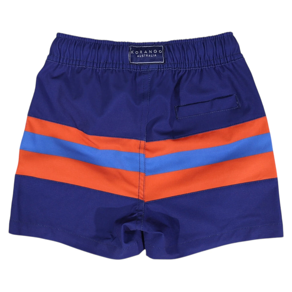 Korango Stretch Navy Contrast quick dry boardies