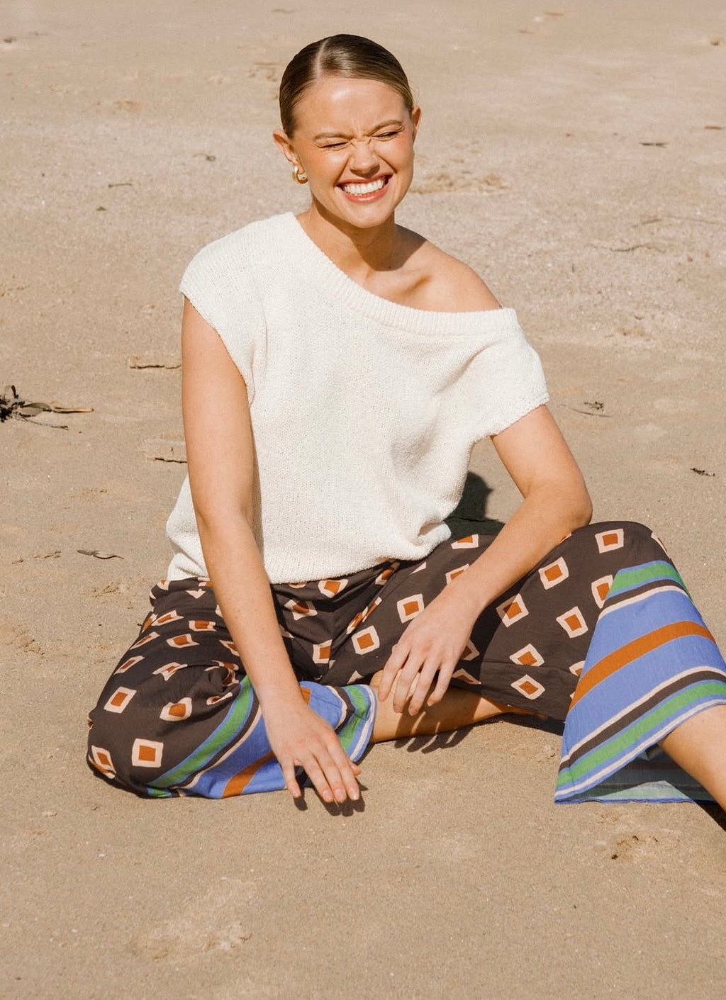 White Closet Resort Geo Pants