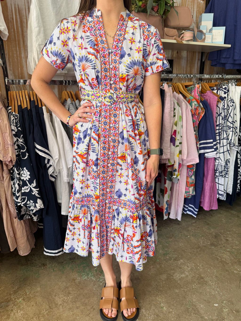 Azure and Indigo Bird of Paradise Sundress