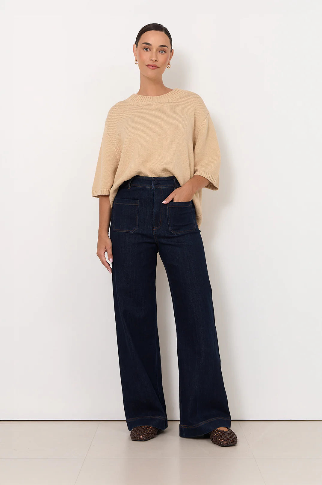 Adorne Lucy Patch Pocket Denim Pant