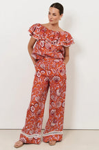 Adorne Alondra printed linen pant