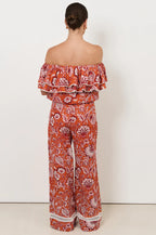 Adorne Alondra printed linen pant